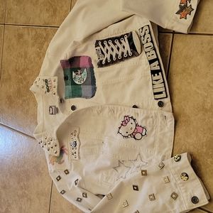White denim jacket (custom)